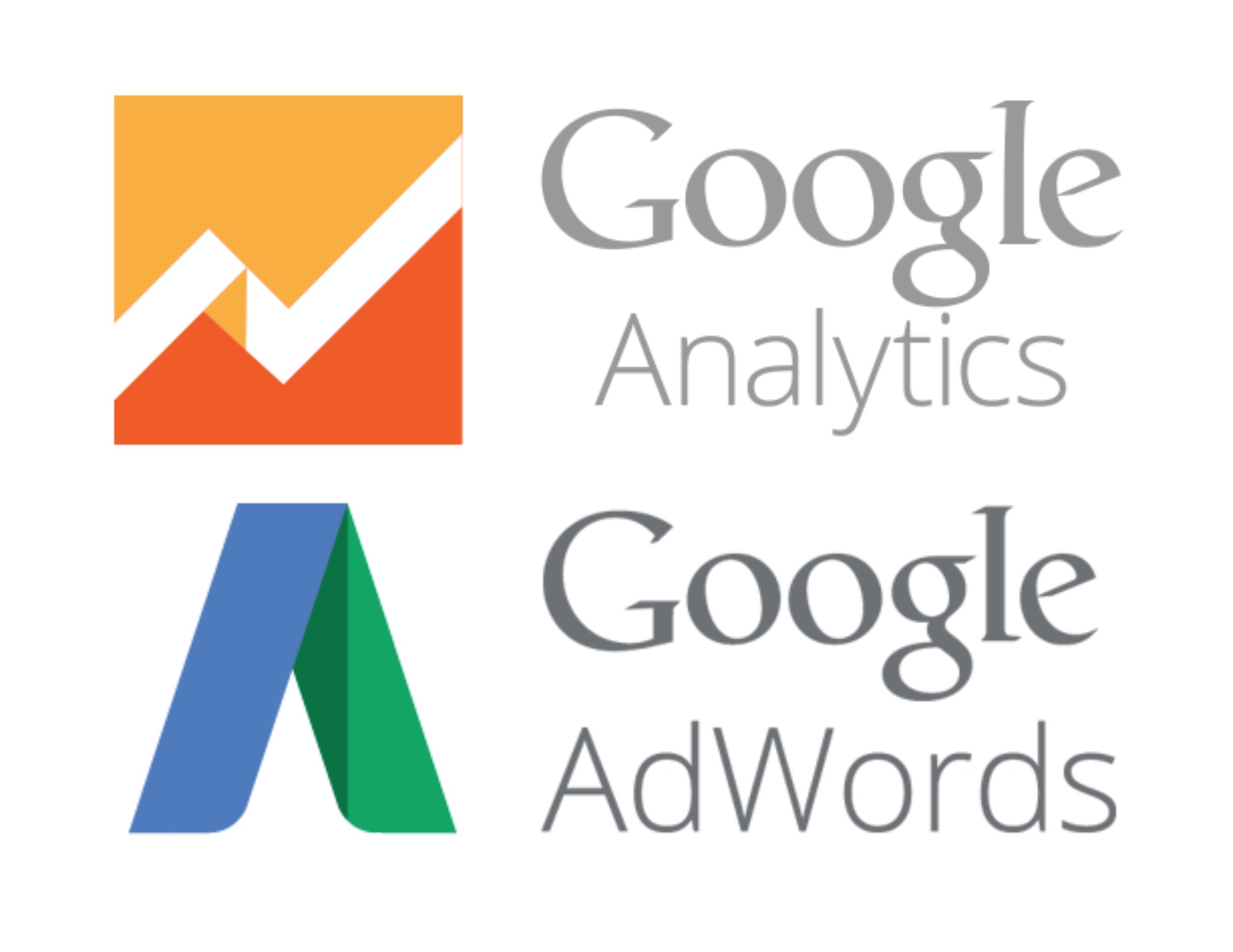 Google AdWords and Analytics logos