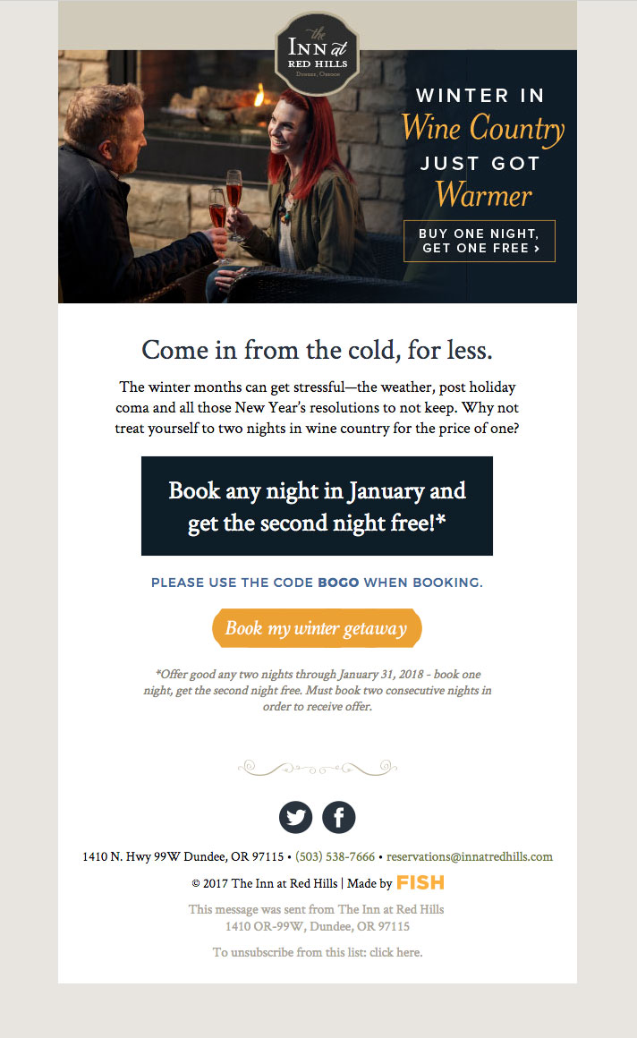 Inn at Red Hills email