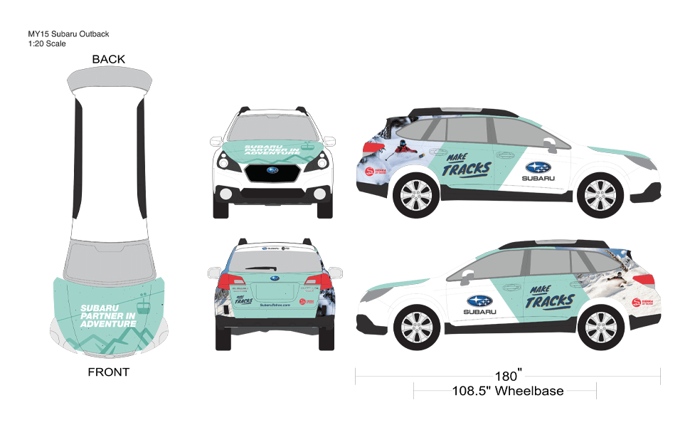 Subaru vehicle wrap