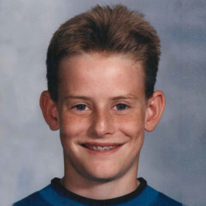 A photo of Nate Parr with braces as a middle schooler