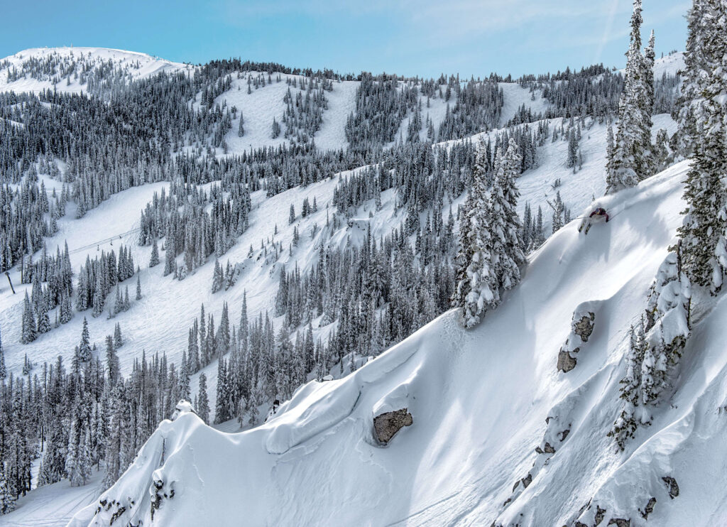 skier riding Mission Ridge