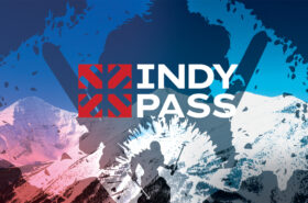 Indy Pass logo with David and Goliath overlay